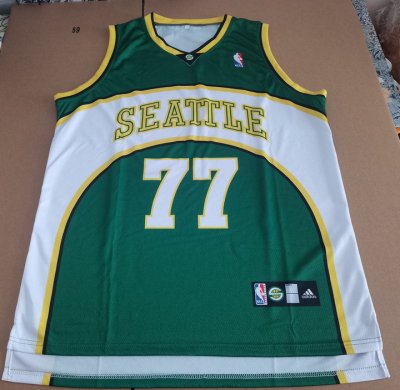 NBA 77 Radmanovic Seattle Supersonics Maillot green imprimé